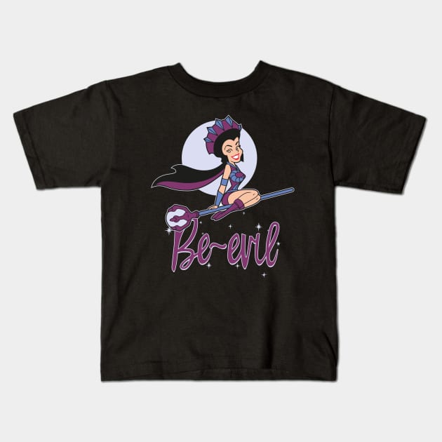 Be-Evil! Kids T-Shirt by Profeta999